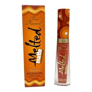 Too Faced* Melted Matte Liquified Long Wear Lipstick **PUMPKIN SPICE **NIB